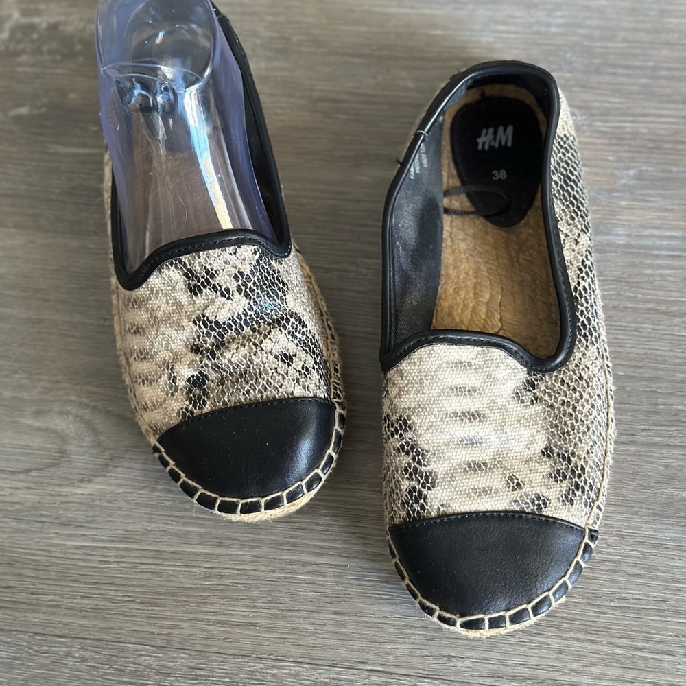 H & M Espadrilles Snakeskin